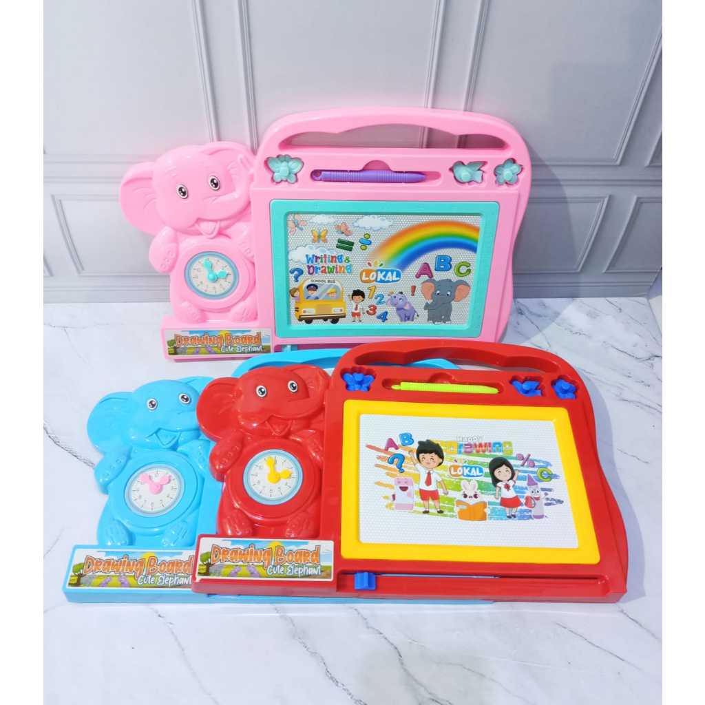 PROMO JULI 12.12 MAINAN PAPAN TULIS MAGNET KERETA MAGIC DRAWING BOARD BELAJAR MENGHITUNG MENULIS MEN