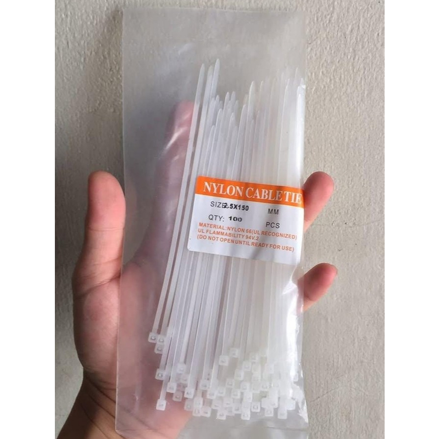 

Kabel Tis 2,5x150mm 100Pcs Putih Tahan panas
