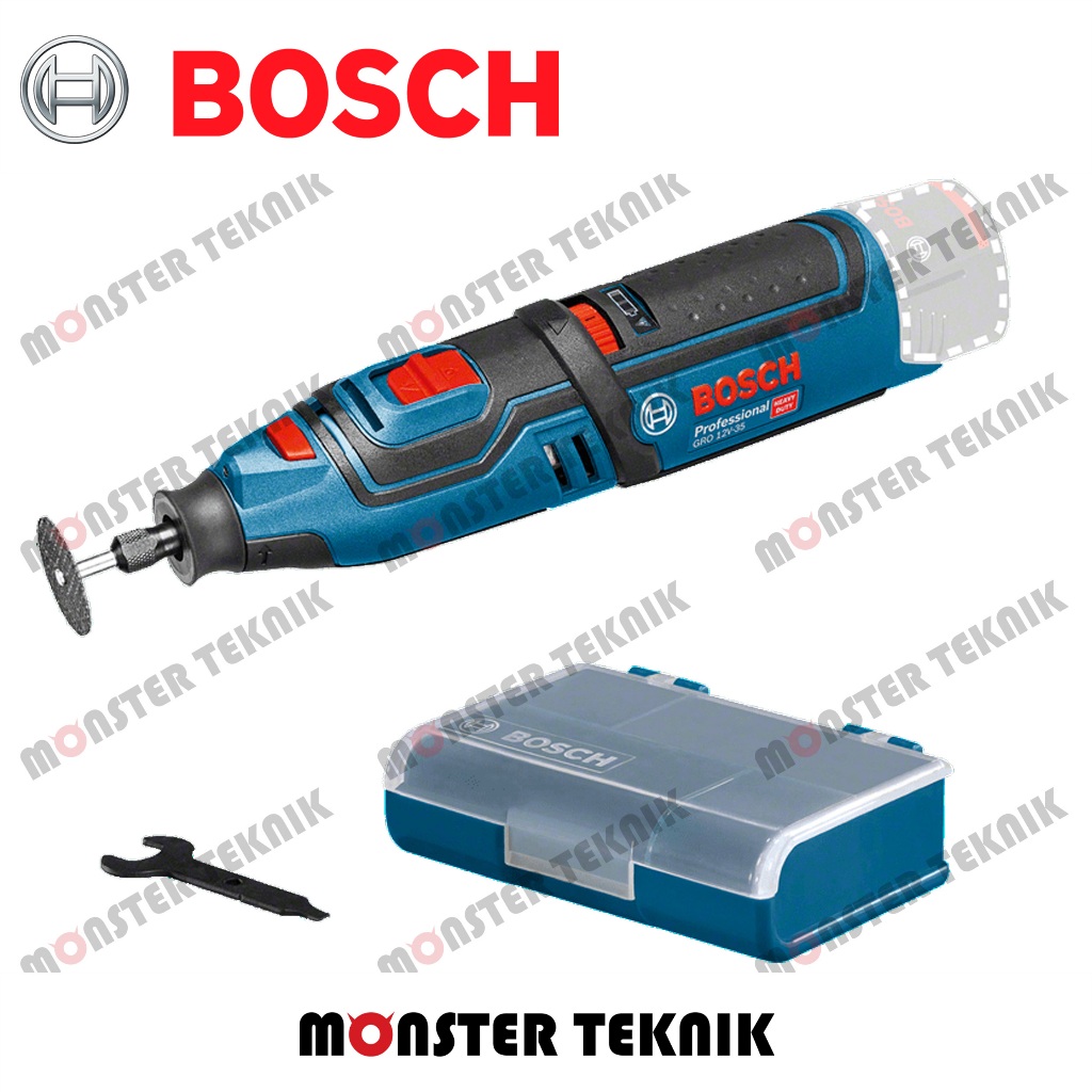 Gerinda Rotary Mini Bosch GRO 12V-35 Rotary Tool Cordless (UNIT ONLY)