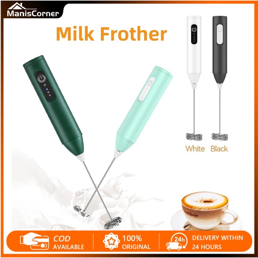 Mini Electric Milk Frother USB Rechargeable Milk Frothers Mixer Mini