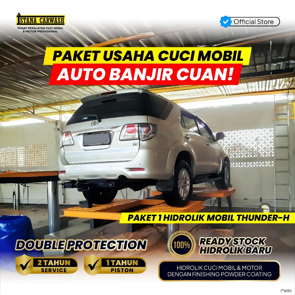 Paket Peralatan Usaha Cuci Mobil 1 Hidrolik Tipe H - MBH 102 IKAME