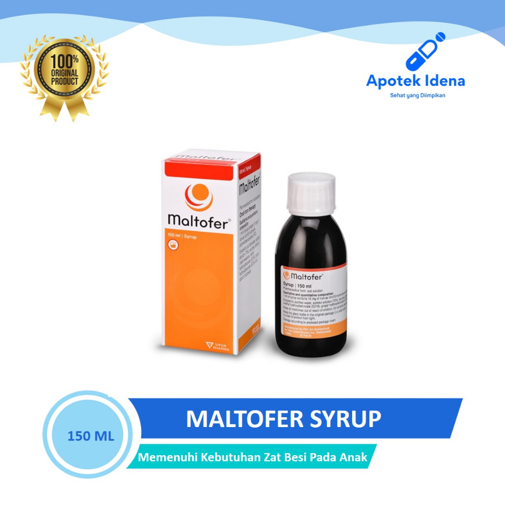 MALTOFER SIRUP 150ML Vitamin dan  Zat Besi Penambah Darah untuk Ibu Hamil