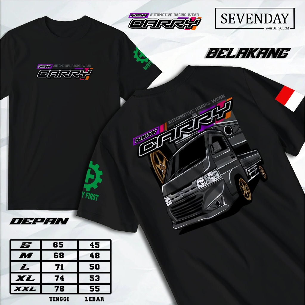 Tshirt CARRY PICKUP - Kaos DRIVER CARRY - KAOS MOBIL PICKUP TERBARU COCOK UNTUK PRIA DAN WANITA