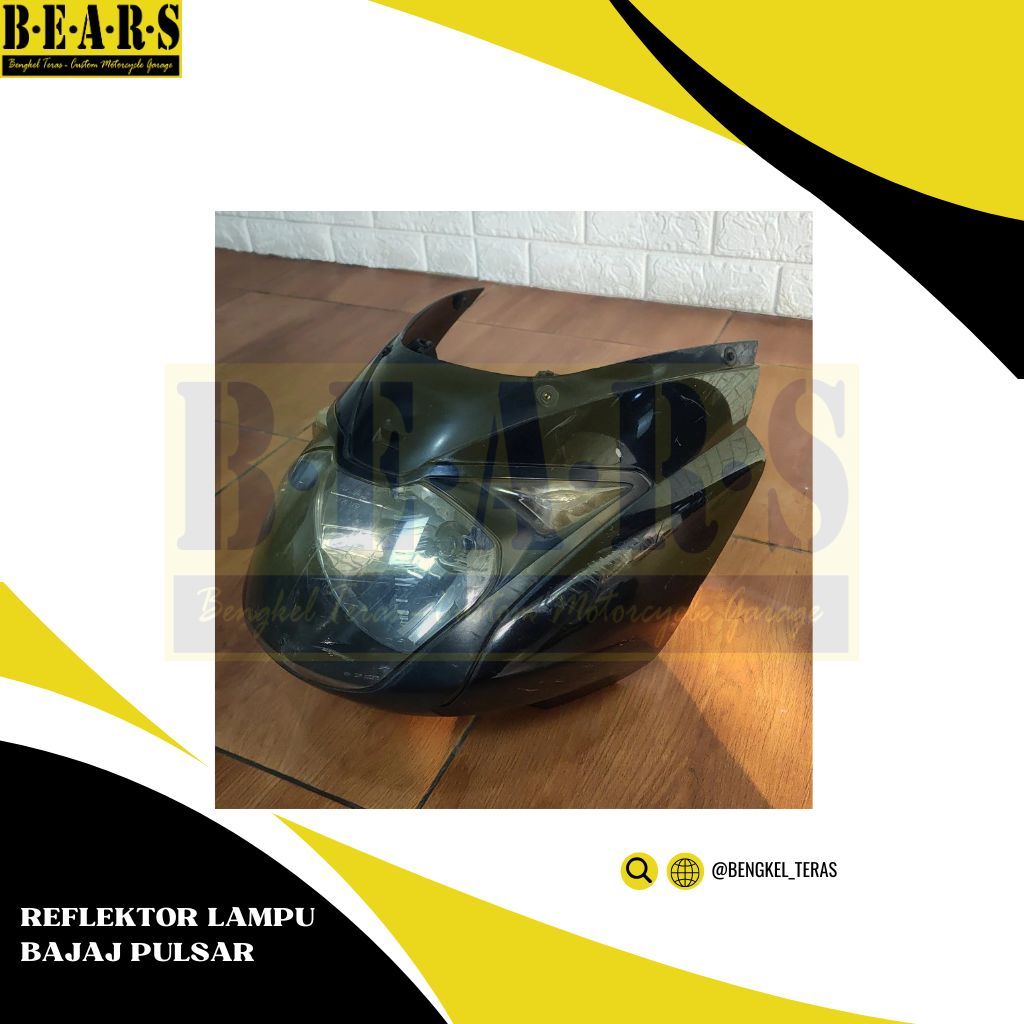 Reflektor lampu fairing headlamp bajaj pulsar 180 220