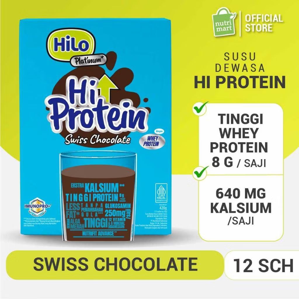 

Hilo Platinum Coklat isi 12 sachet susu paling tinggi kalsium susu paling tinggi protein