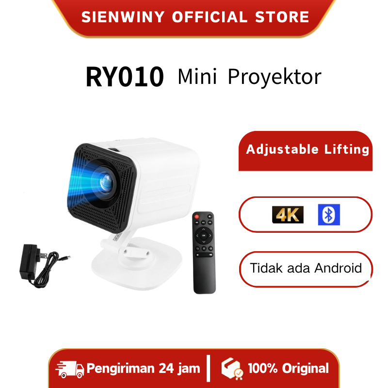 【SIENWINY】RY010 Smart Projector Mini Portable Adjustable Lifting Bluetooth 5.0 wifi5G HD1080P LCD TV