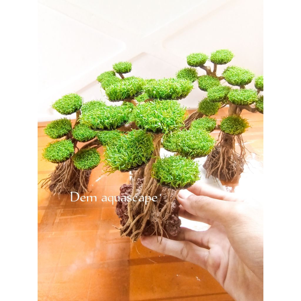Bonsai sintetis hiasan aquarium aquascape