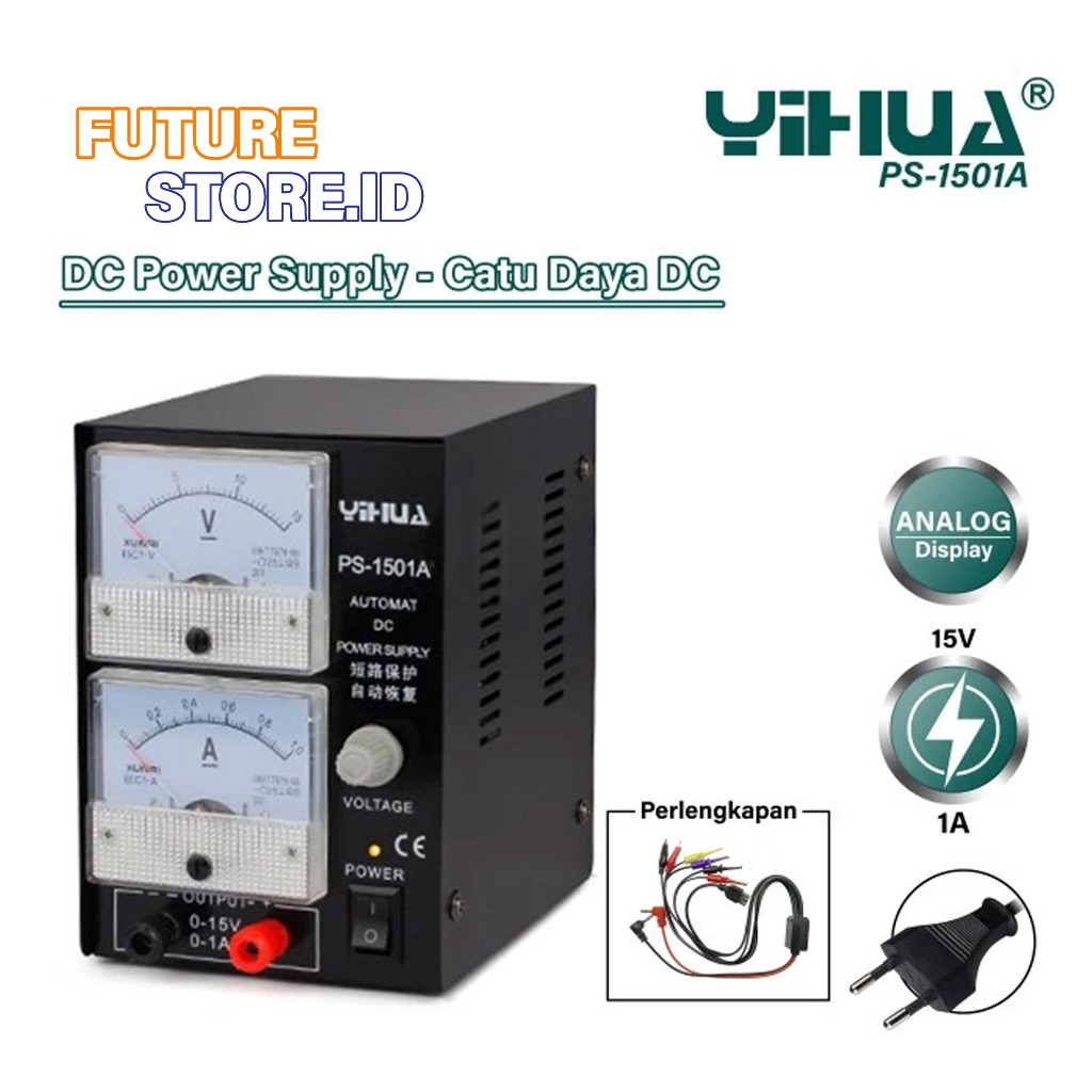 YIHUA 1501A POWER SUPPLY - PSU 1 AMPER plus KABEL
