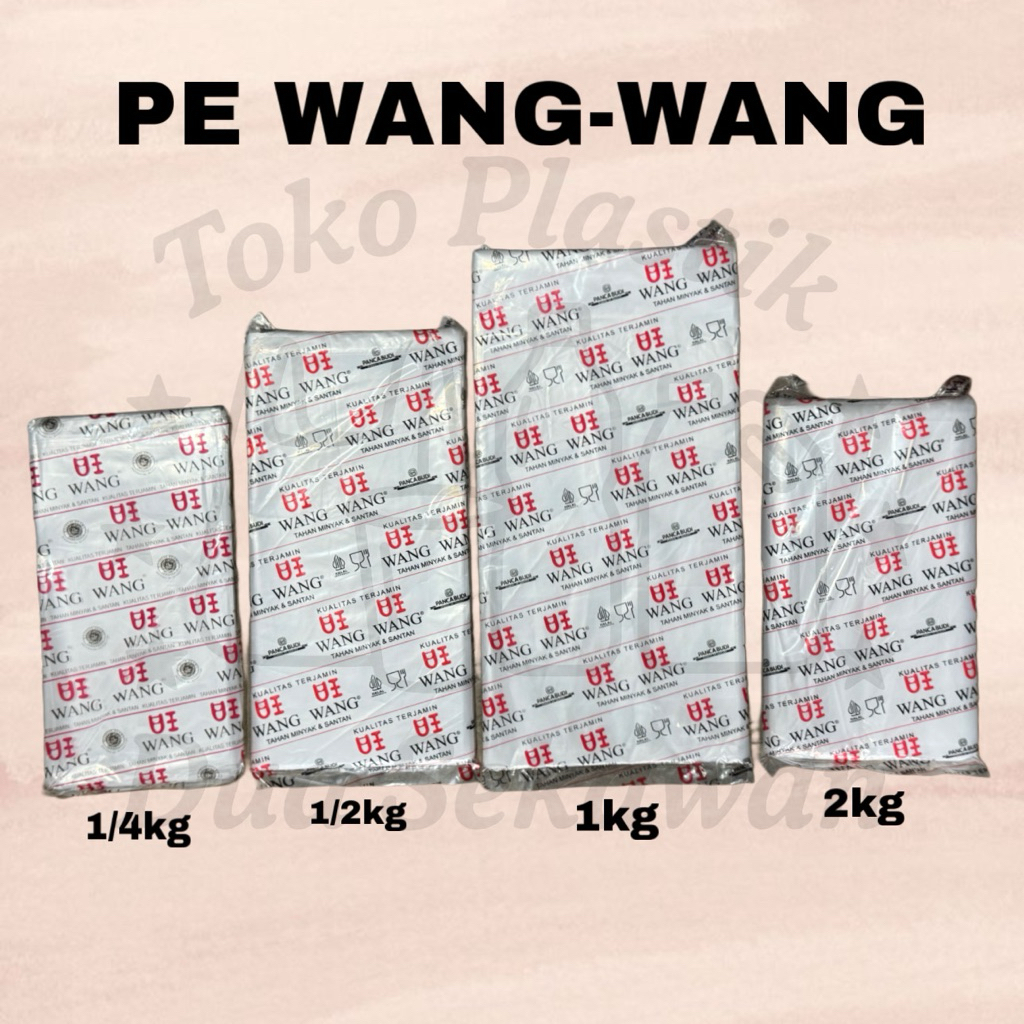 PLASTIK PE WANG WANG / PLASTIK MAKANAN / PLASTIK PE TEBAL / PLASTIK ES BATU