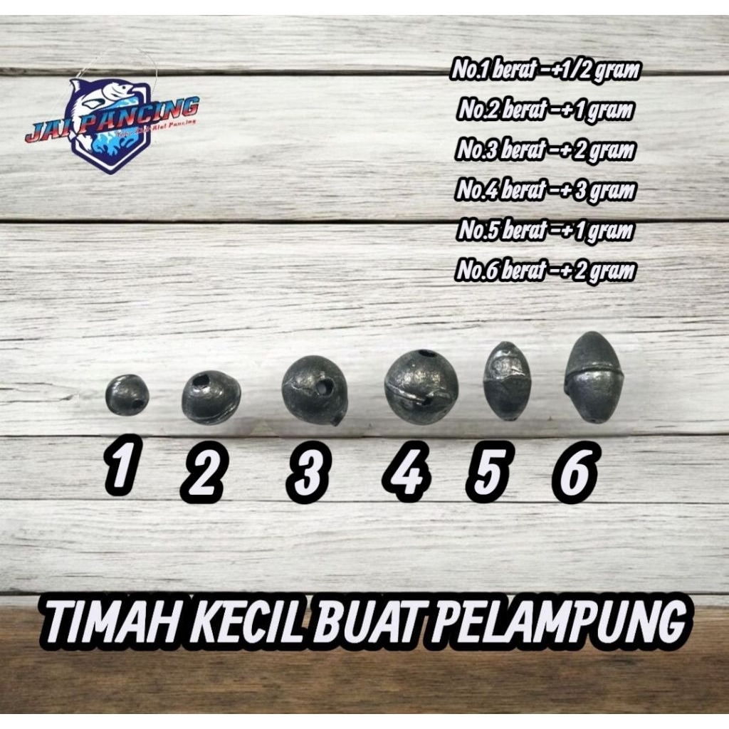 TIMAH/PEMBERAT KECIL BUAT PELAMPUNG PANCING HARAG PERBUNGKUS