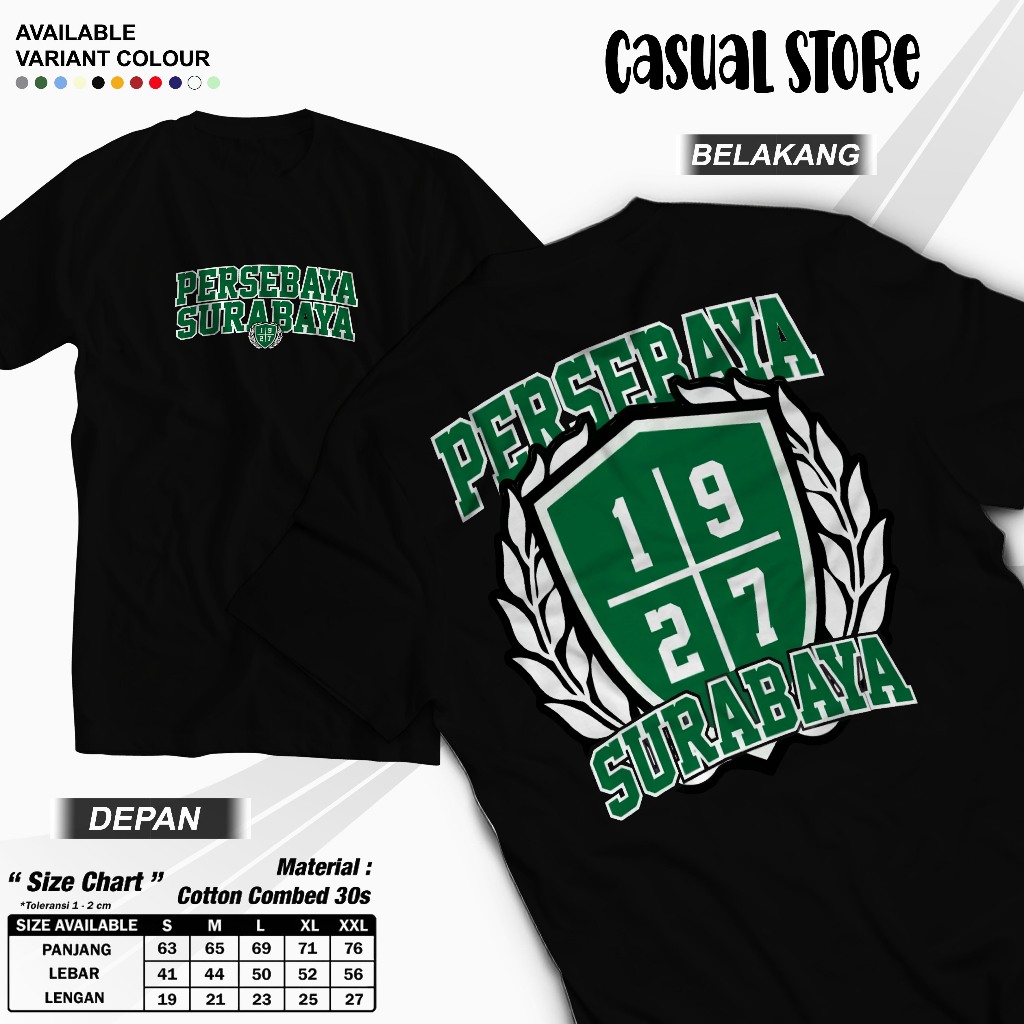 Kaos Persebaya Kaos Bonek Mania Baju persebaya Atribut Persebaya