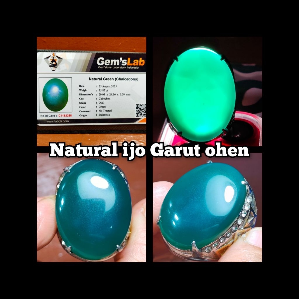 NATURAL BATU IJO GARUT OHEN JUMBO