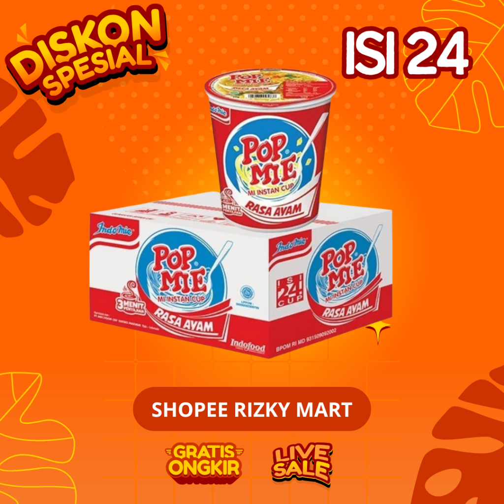 

Pop Mie Mini dan Besar Rasa Baso dan Ayam per Dus Harga Grosir