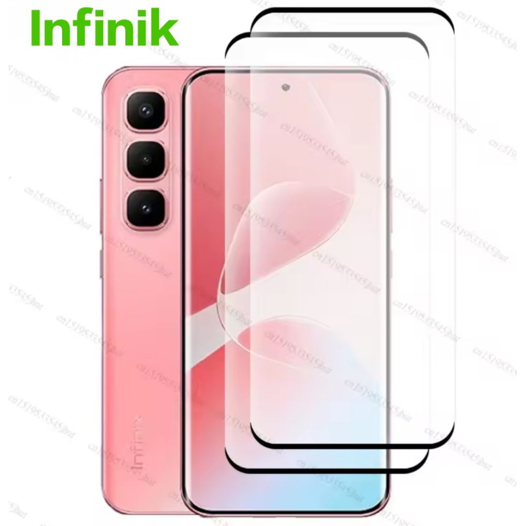 Anti Gores Hot 60 pro+ Tempered glass uv bening infinik Full cover suport sidik jari