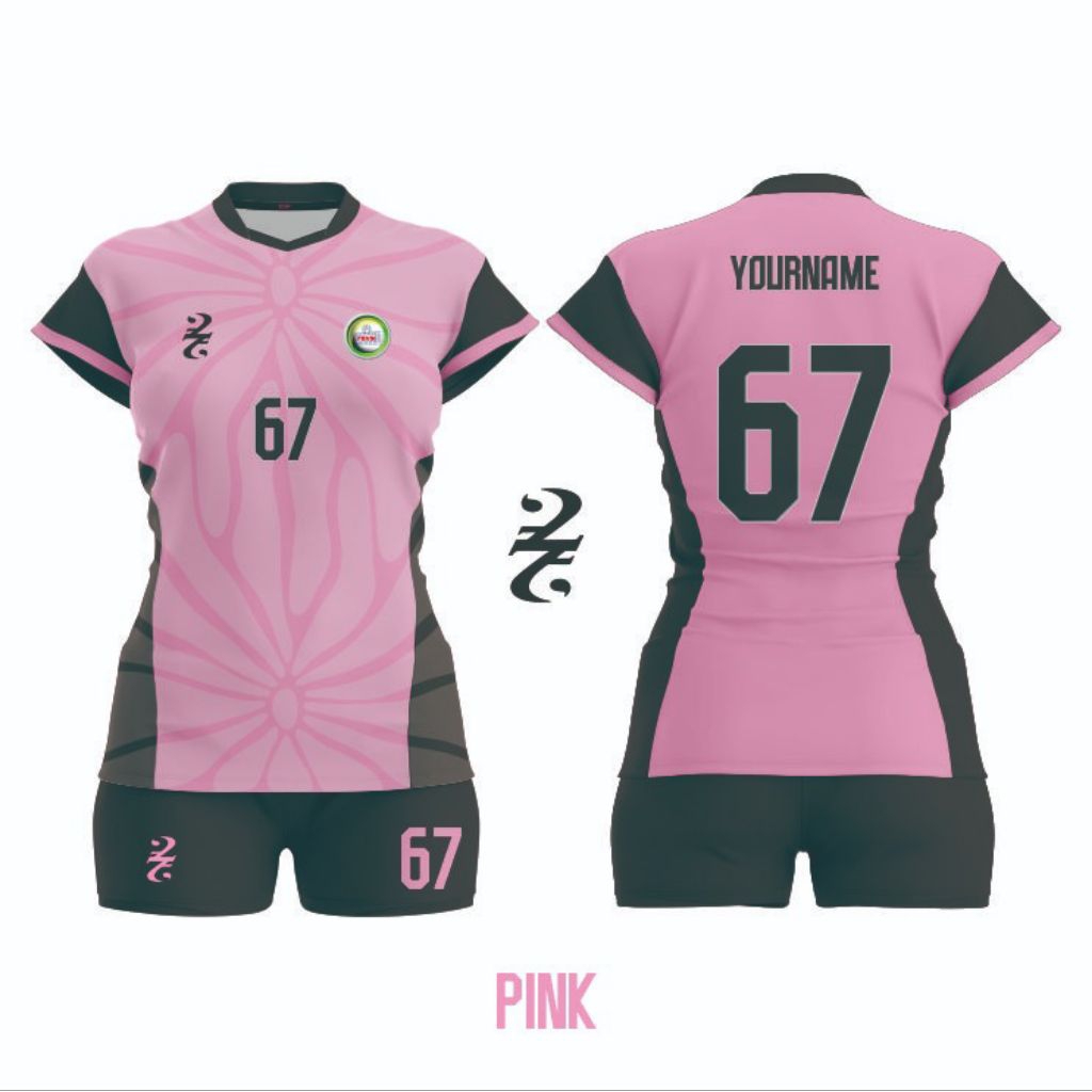 Jersey bola volley anak perempuan baju kaos voli anak terbaru (costum nama)