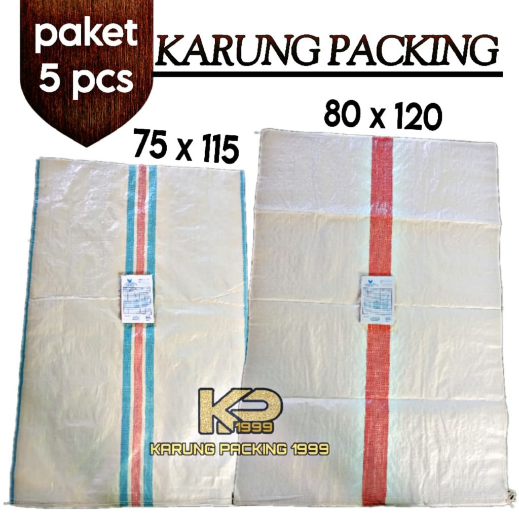 karung plastik 75x115, 80x120, karung baru