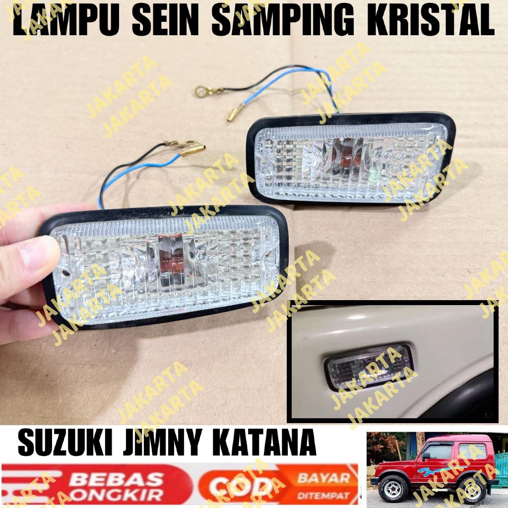 Lampu LED Sein Samping Mobil Jimny Katana Kristal Sen Kuning