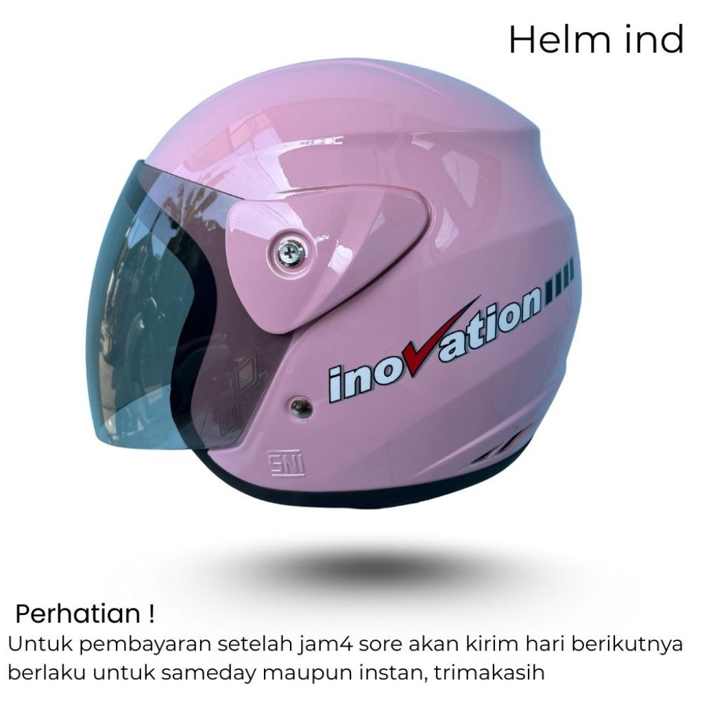 HELM MOTOR SNI HALF FACE POLOS ORI DAISO HELMET WARNAL GRAY