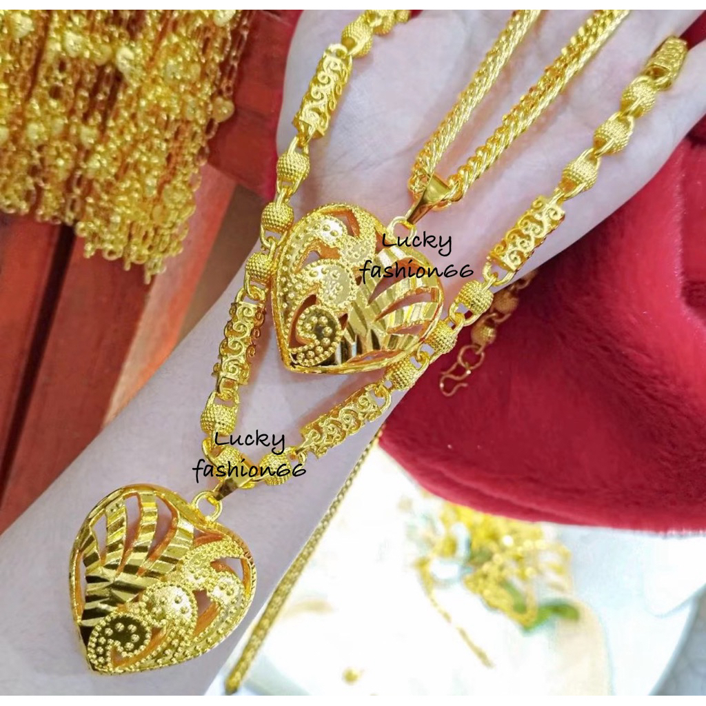 Kalung dubai love jumbo ( bonus cincin love )