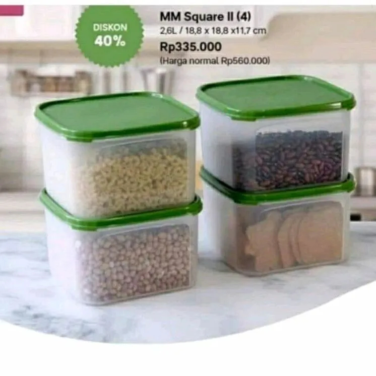 Tupperware MM Square 4L 2,6L Modular Mate MM