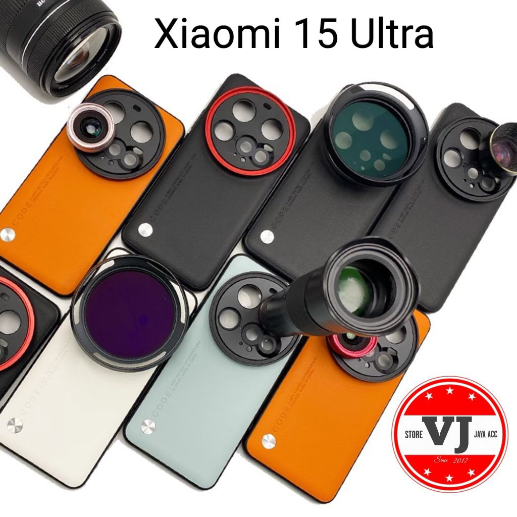 Case Kit Photography Xiaomi 15 / 15 Ultra 17mm - 67mm Model lens Ulir