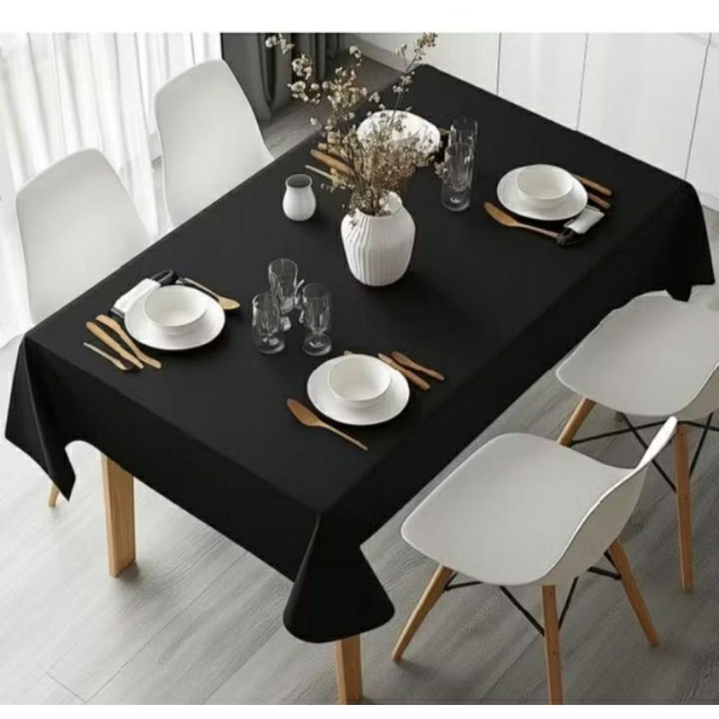 taplak meja kain katun polos taplak meja makan taplak meja serbaguna