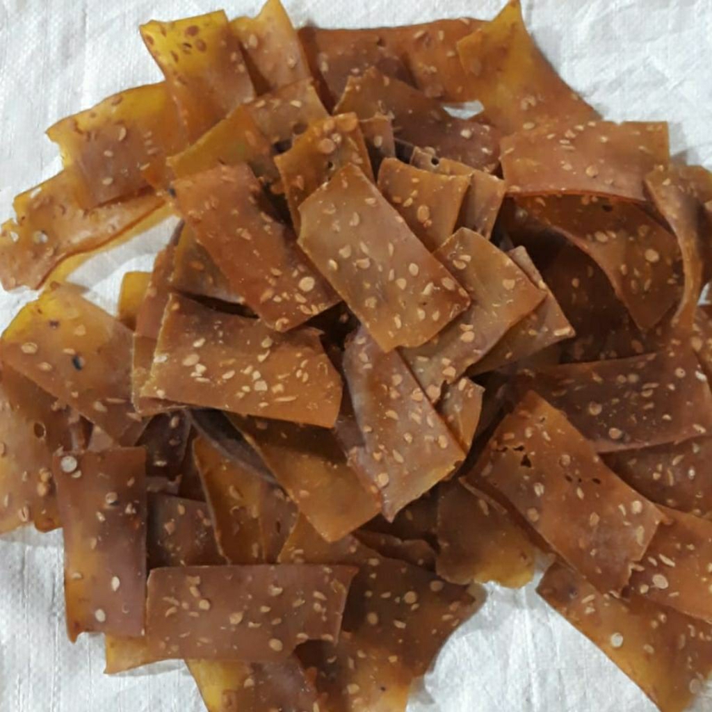 

kerupuk mentah kotak varian tempe, siap goreng kemasan 1kg dan 500gr