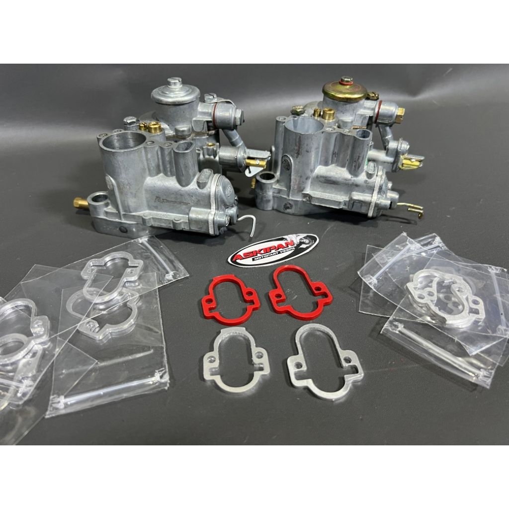 Perpak Paking packing Aluminium 3mm Tutup skep skip lidah gas karburator karbu carburator Vespa Raci