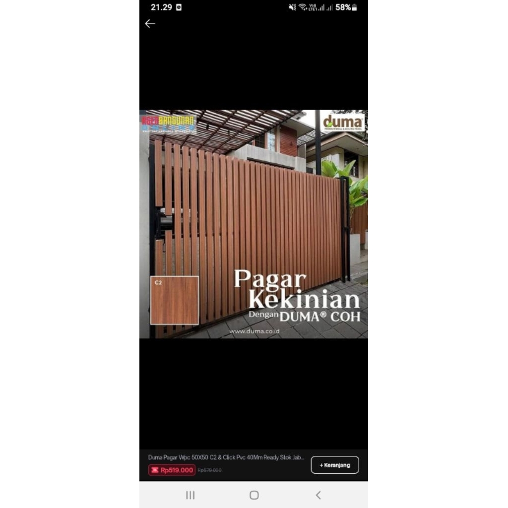 pagar kombinasi duma wpc