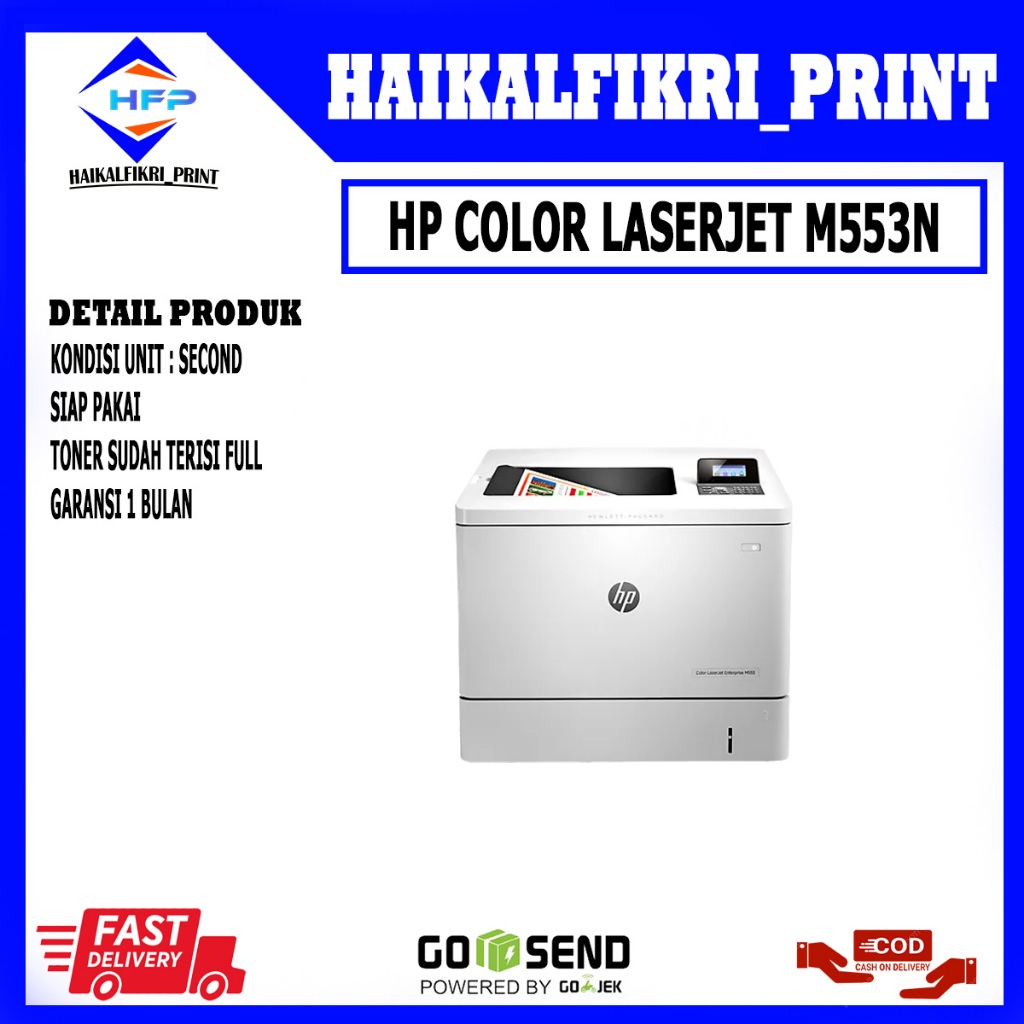 Printer Hp Laserjet Enterprise M553n Printer Warna A4