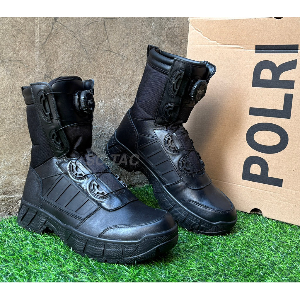 Sepatu PDL TACTICAL JATAH PUTAR POLRI HITAM 2025/Sepatu PDL TACTICAL PMJ