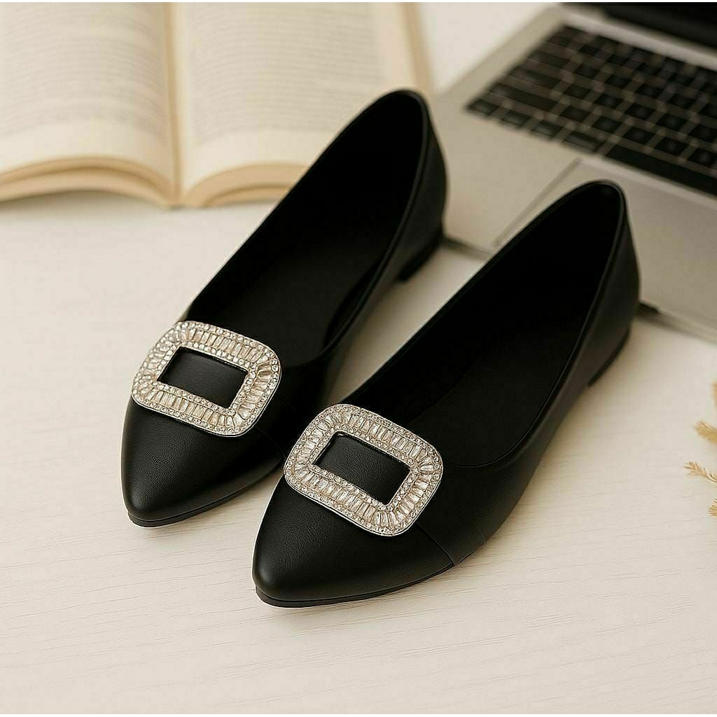 Flatshoes Big Size Wanita 41 42 43 44 45 V028