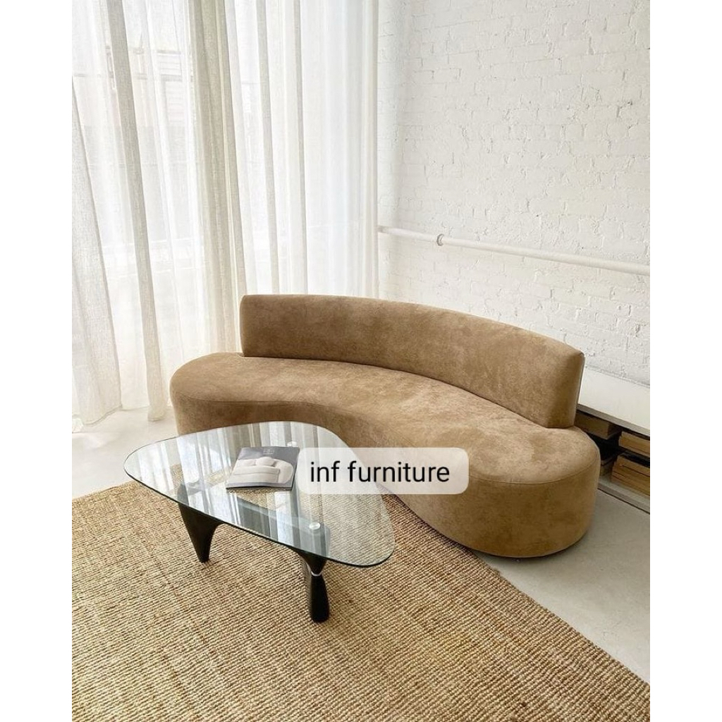 sofa lengkung cantik sofa pisang banana sofa butik salon ruang tunggu dll