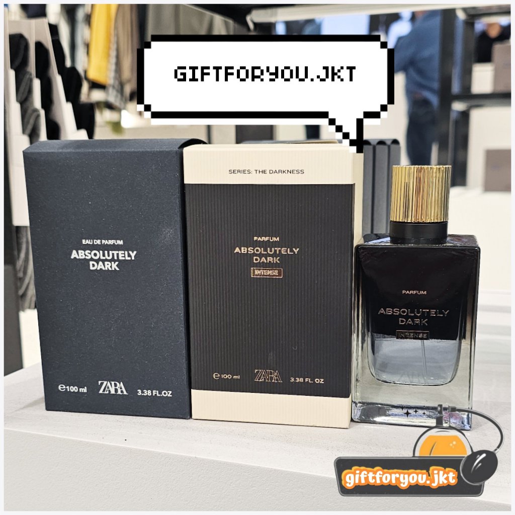 Parfum Zara Man : Absolutely Dark / Absolutely Dark Intense / Nostalgia Blue / Antique Brown /  Unex