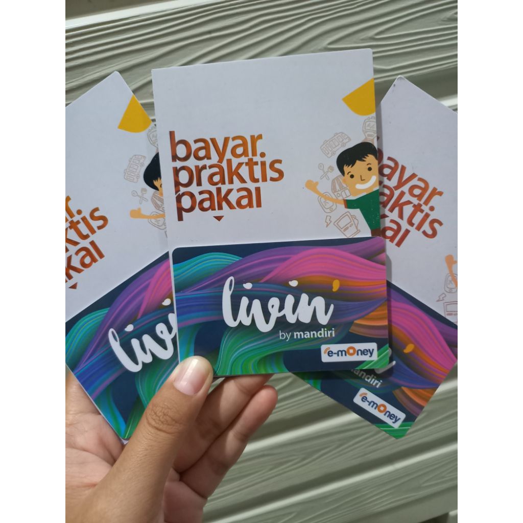 KARTU E-MONEY Livin Mandiri Violet | Kartu E-Toll Mandiri | Kartu E-Toll Termurah | Kartu E-Toll Ter