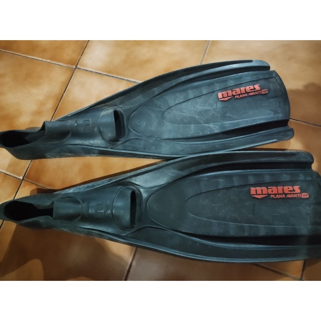 preloved kaki katak selam snorkeling diving fin mares avanti