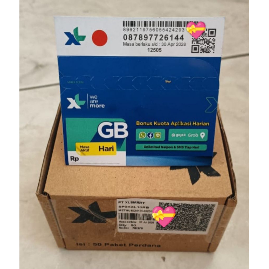 promo perdana XL acak exp 2027 (jual perbox)