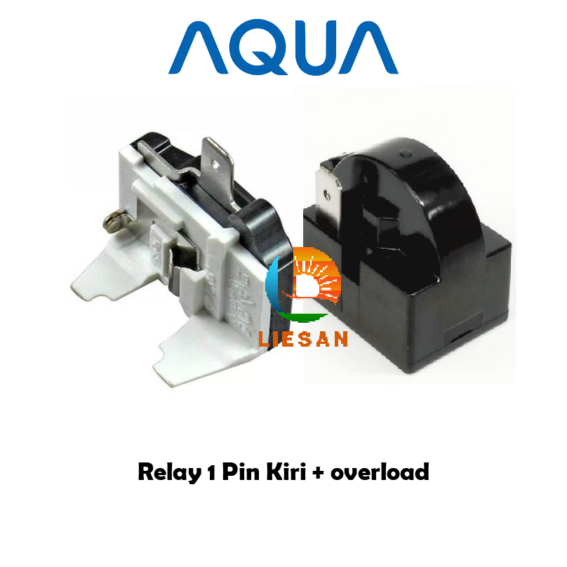 1 Set Relay 1 Pin Kiri Overload Kulkas AQUA 1 Pintu / Relay Kulkas AQua 1 Pintu