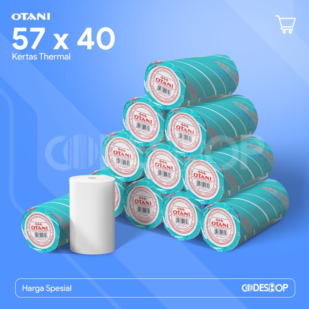 Termal 57 x 40 / 57x40 / 58 x 40 / 58x40 mm Otani Struk Paper Thermal