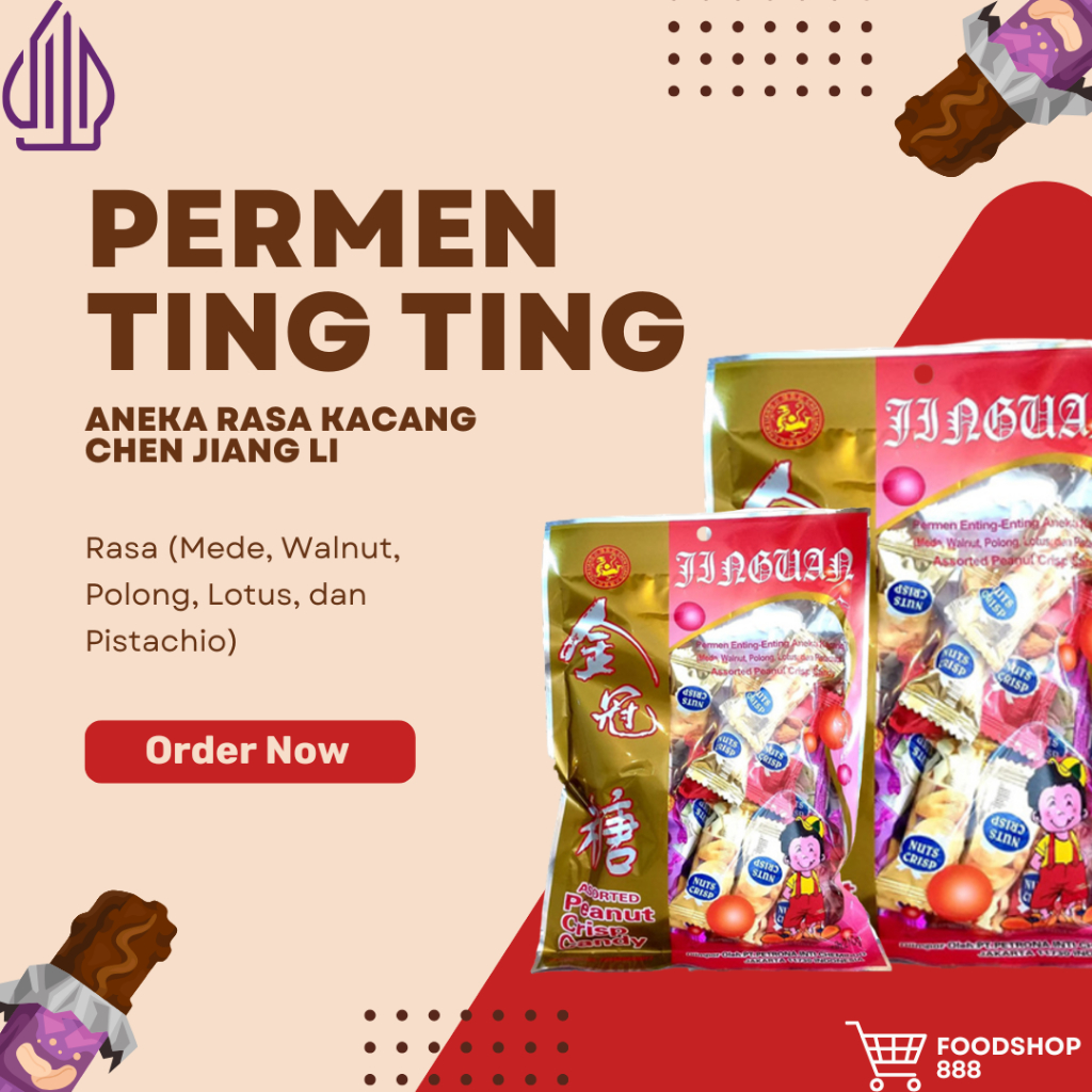 Permen Ting Ting Aneka Rasa / Permen Kacang Chen Jiang Li 210 Gr Halal
