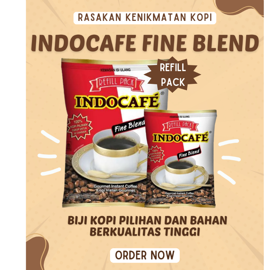 Indocafe Fine Blend Refill Pack / Indocafe Fine Blend 100gr
