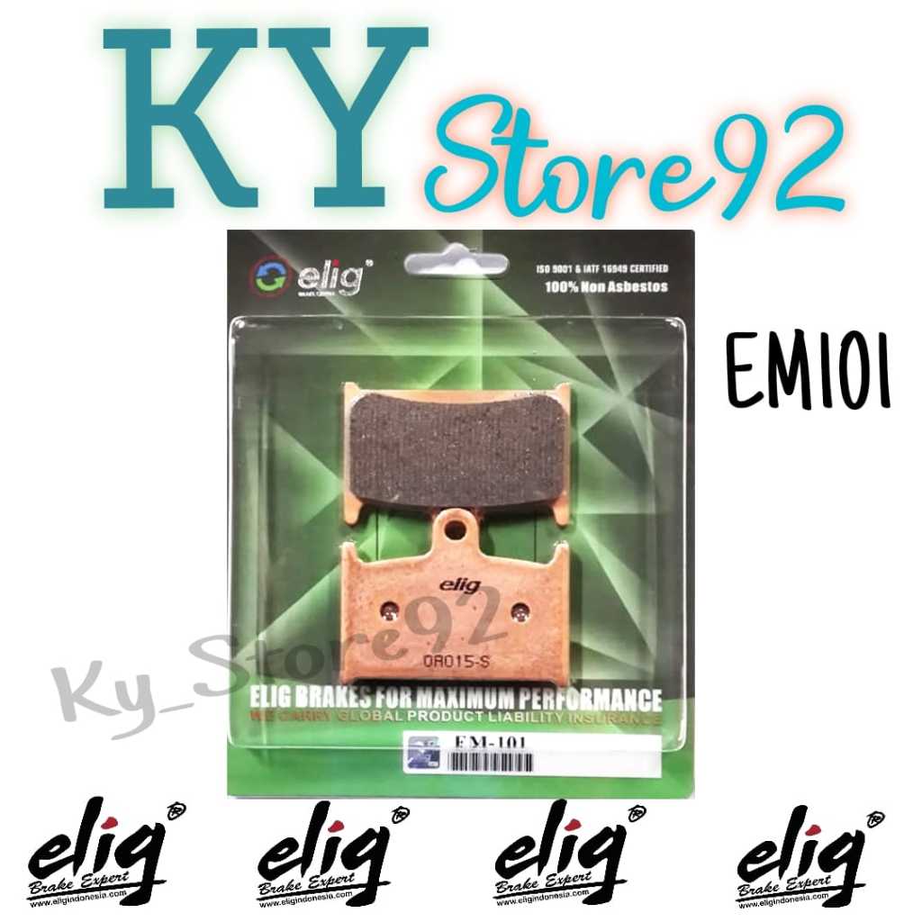 ELIG Kampas Rem SINTER Belakang EM101 Suzuki GSX R400