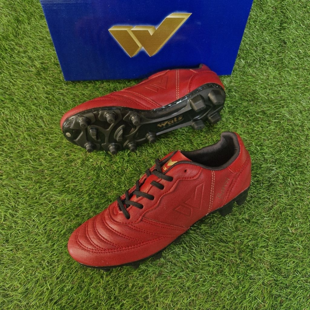 Sepatu bola kulit WATS Baresi original free jahitan outsole/outsole stiching + deker original