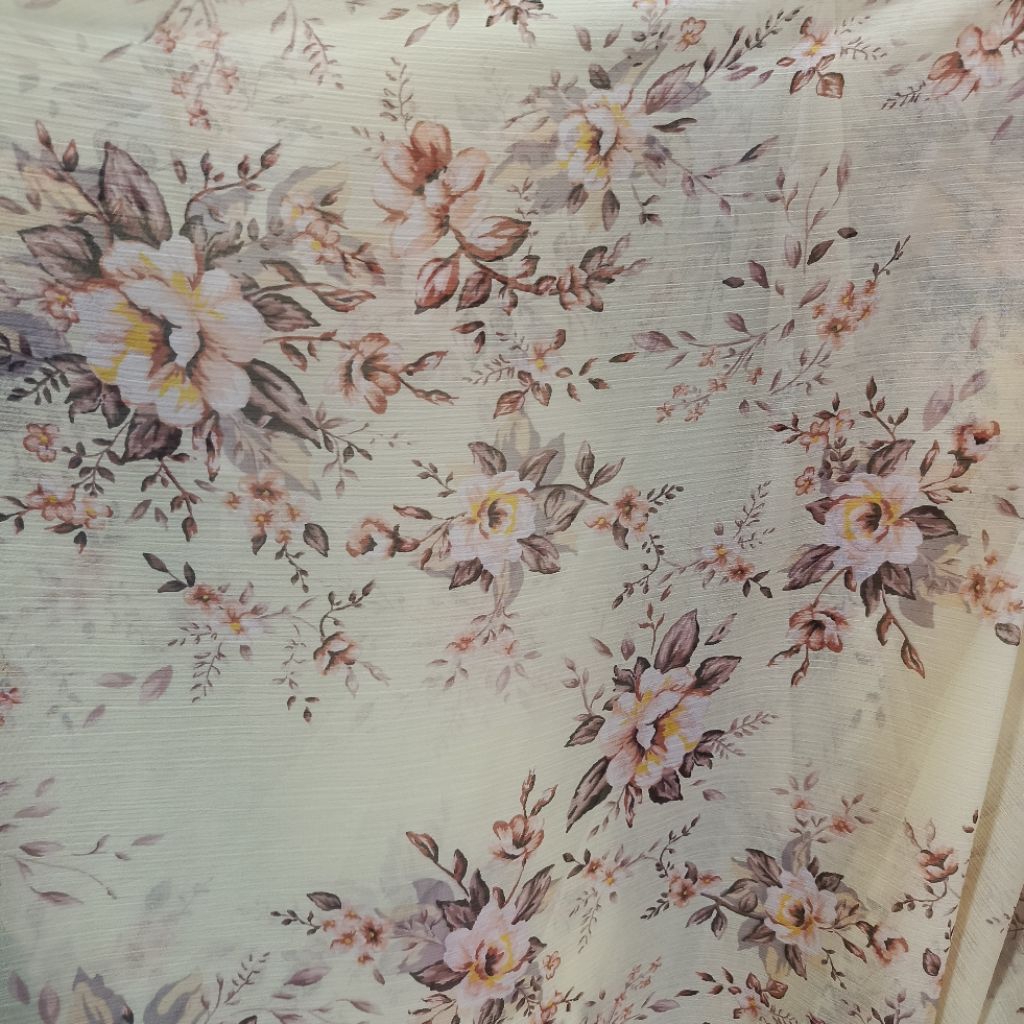 Kain sifon silky - kain sifon polos - kain sifon yoryu - kain sifon crinkle - kain sifon motif - kai