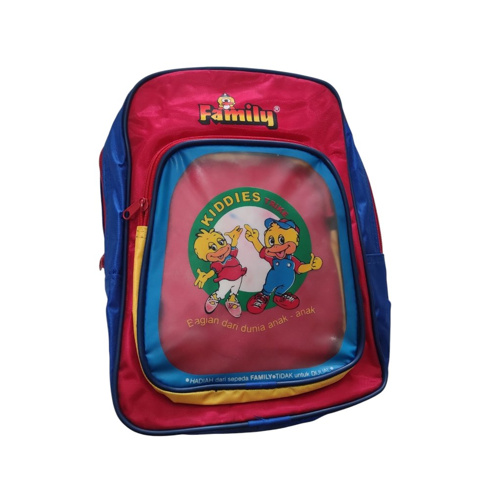 Tas Ransel Kecil Anak Anak - Hadias Sepeda Roda 3 Family Jadul untuk KOLEKTOR