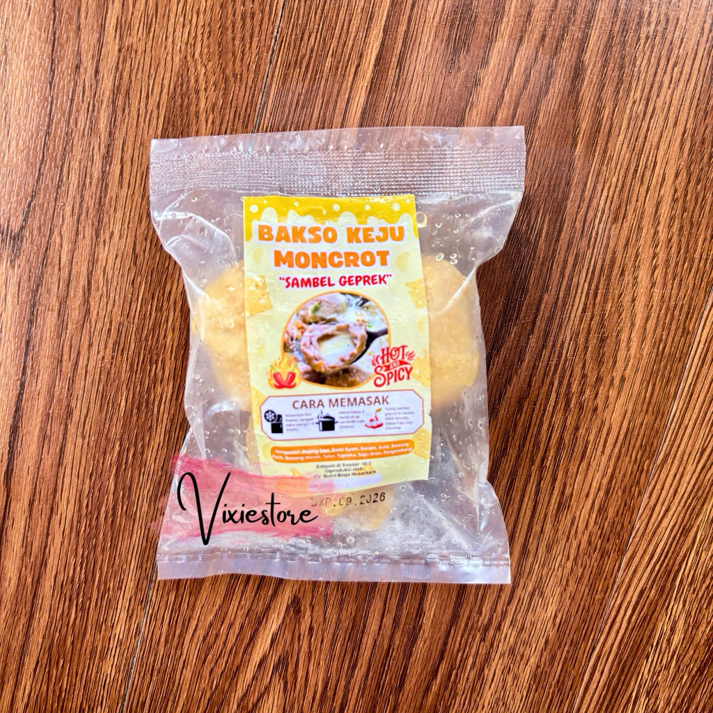 

Bakso Keju Moncrot Sambal Geprek Isi 3