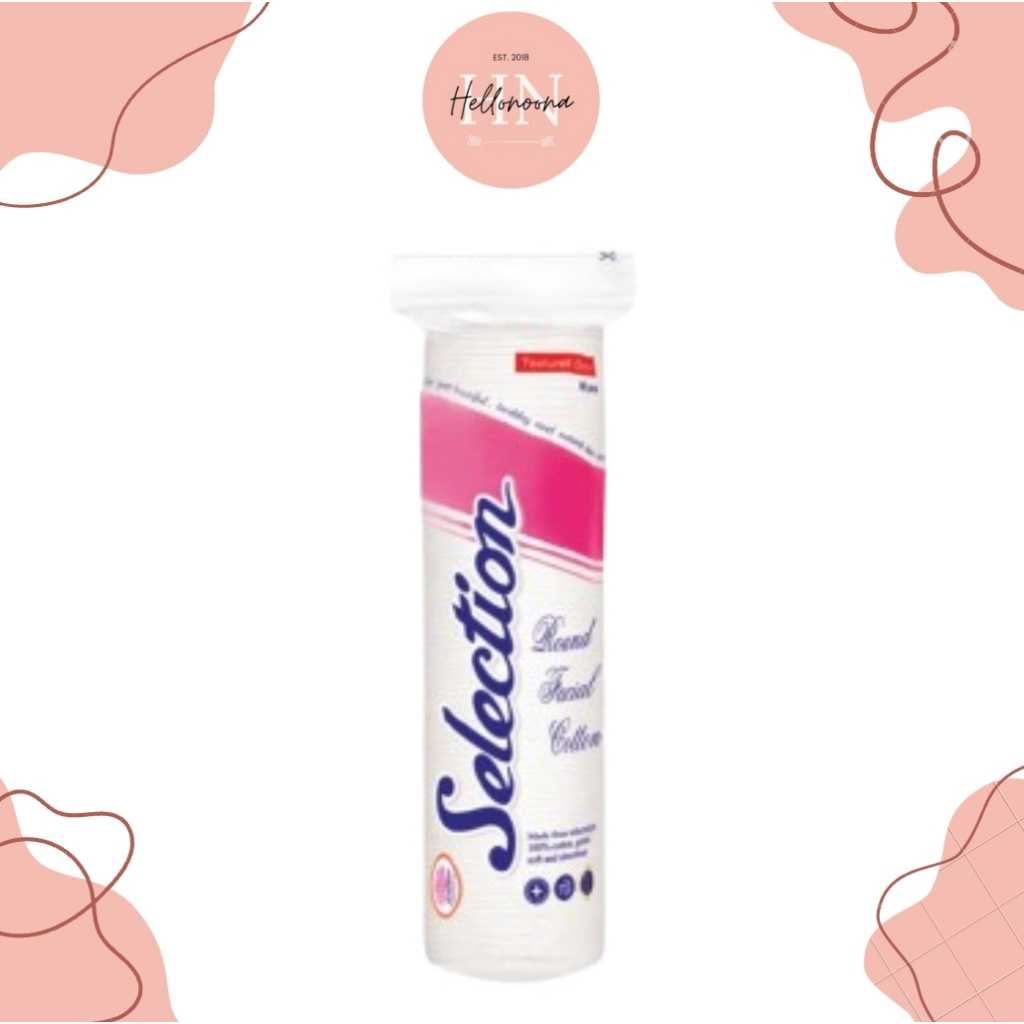 SELECTION - Kapas Round Oval/Bulat Facial Cotton 80pcs
