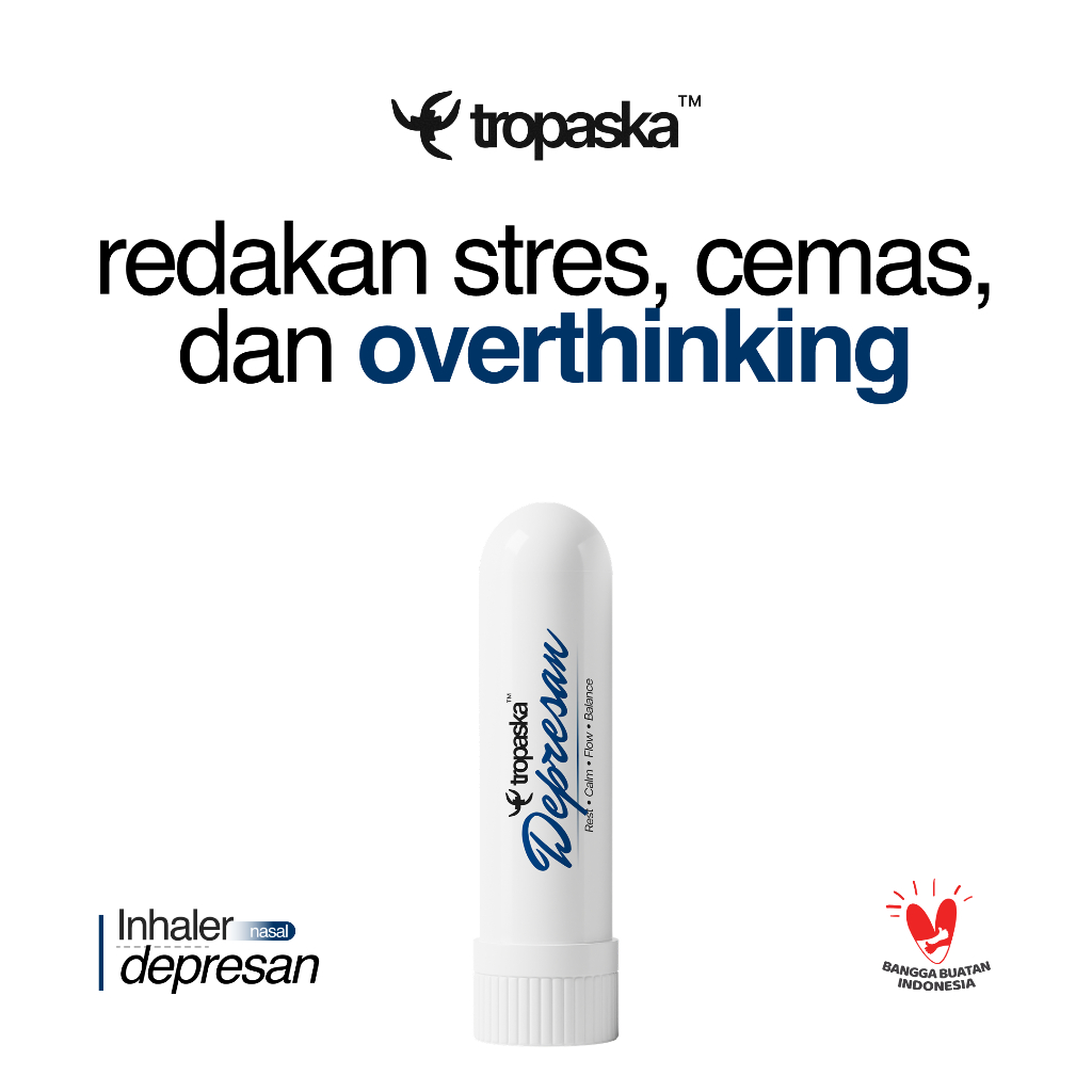 Inhaler Anxiety Overthinking Insomnia Penenang Kecemasan Alami Tropaska Nasal Depresan
