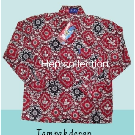 Baju batik SD Muhammadiyah/Batik Tunas Harapan lengan panjang seragam sekolah (HEPI)