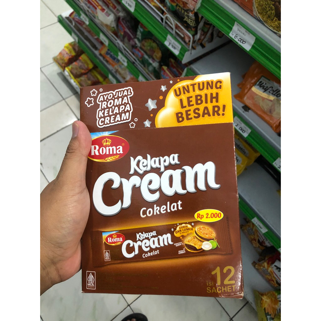 roma kelapa cream coklat